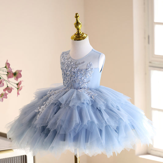 High-end Affordable Luxury Minority Children Birthday Princess Dress Tulle Tutu