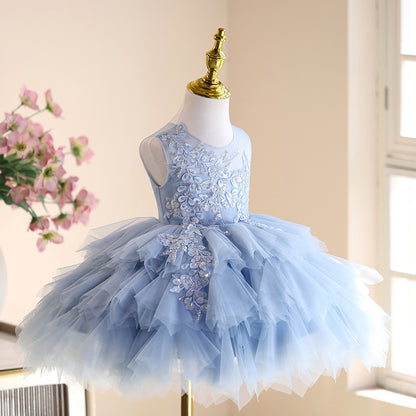 High-end Affordable Luxury Minority Children Birthday Princess Dress Tulle Tutu