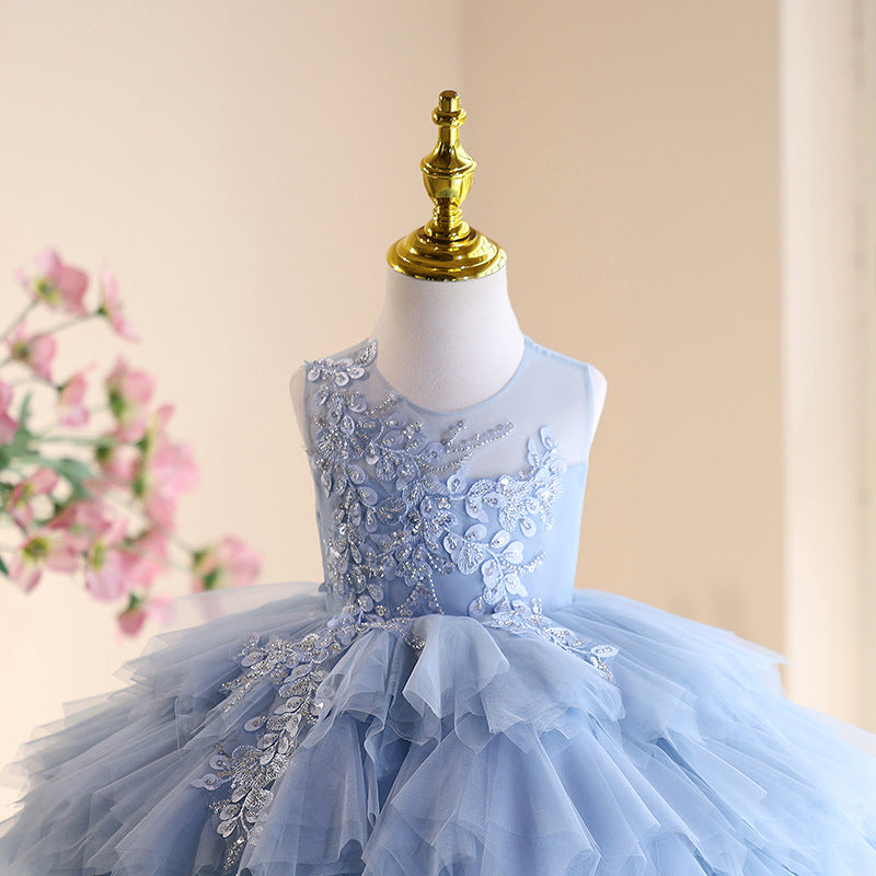 High-end Affordable Luxury Minority Children Birthday Princess Dress Tulle Tutu