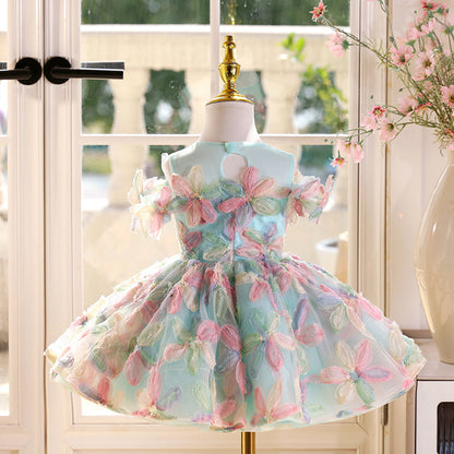 Children's Birthday Princess Dress Piano Performance